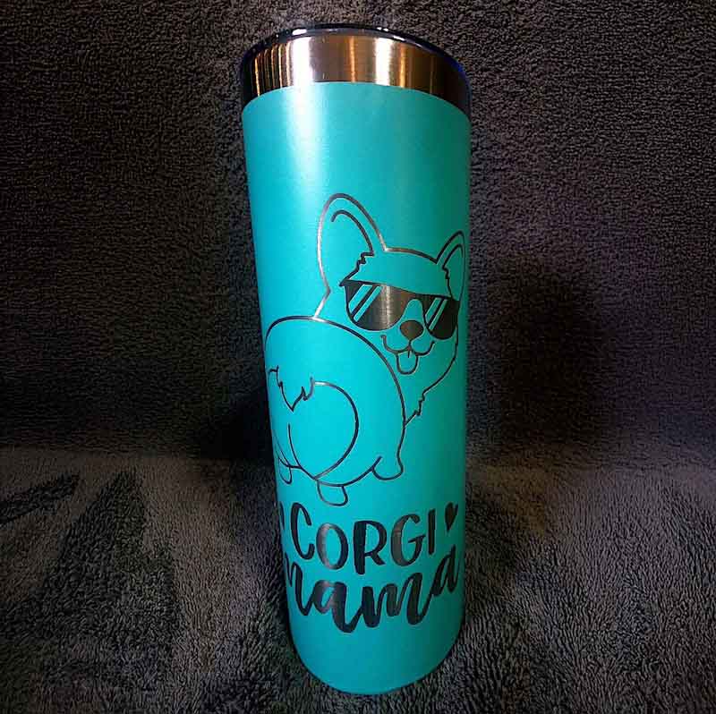 Custom stainless steel tumbler water bottle laser engraved
