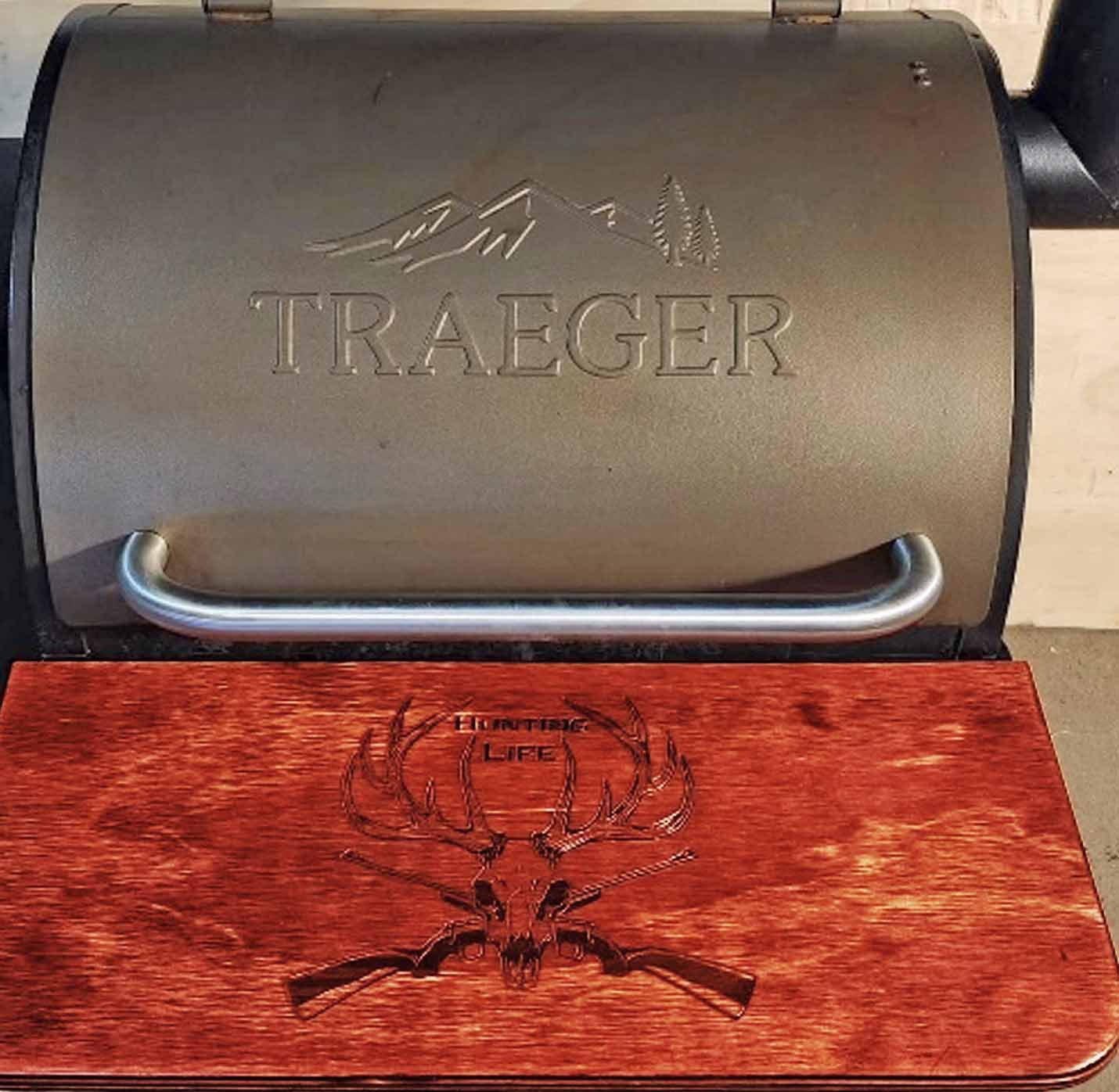 custom laser engraved grilling shelf